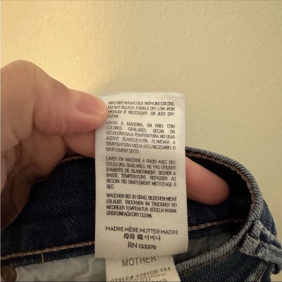 Mother Denim The Trainer Dark Wash Women’s Jeans SZ 28 - Picture 12 of 14